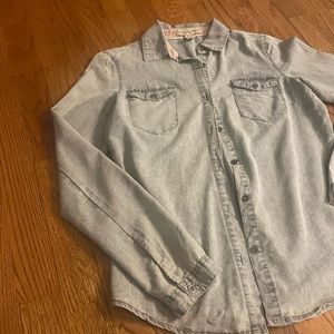 Soft Jean Button Up